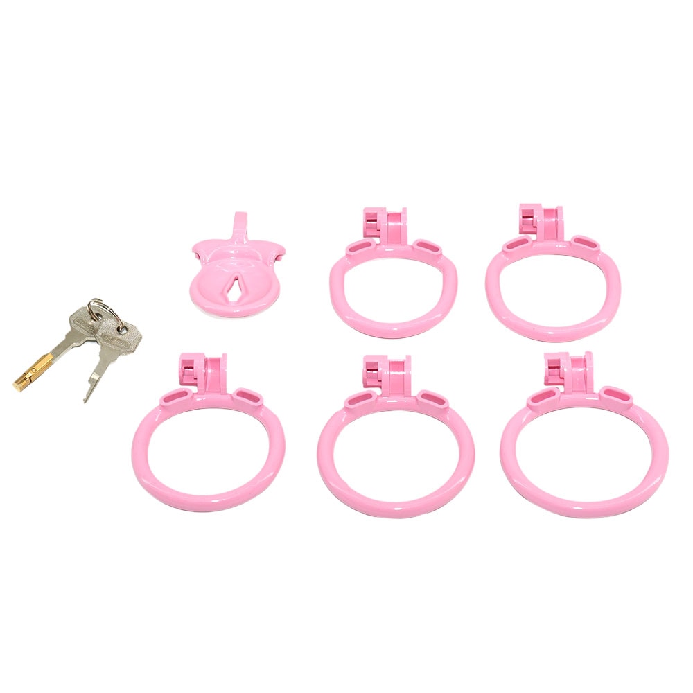 Flat Clit Pink Chastity Cage Chastitycage.cc