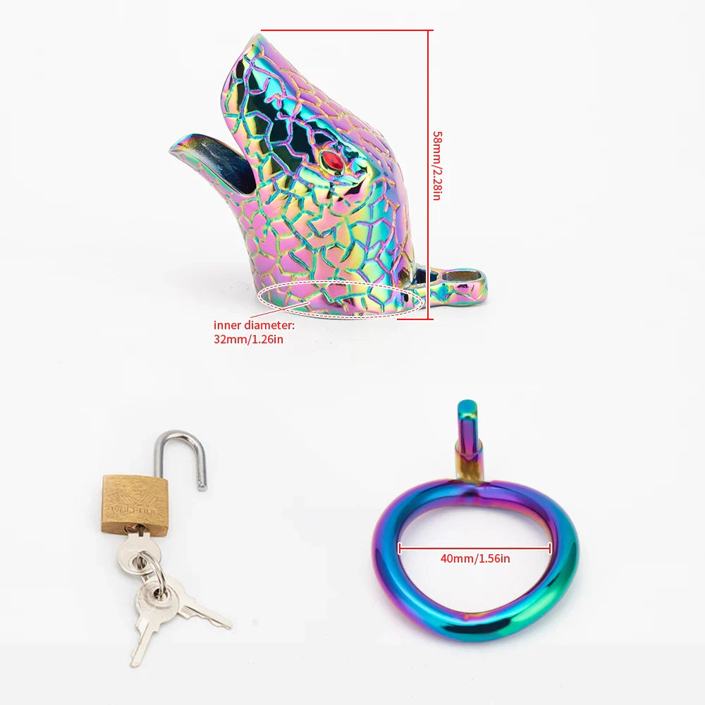 Snakehead Cock Cage Chastitycage.cc