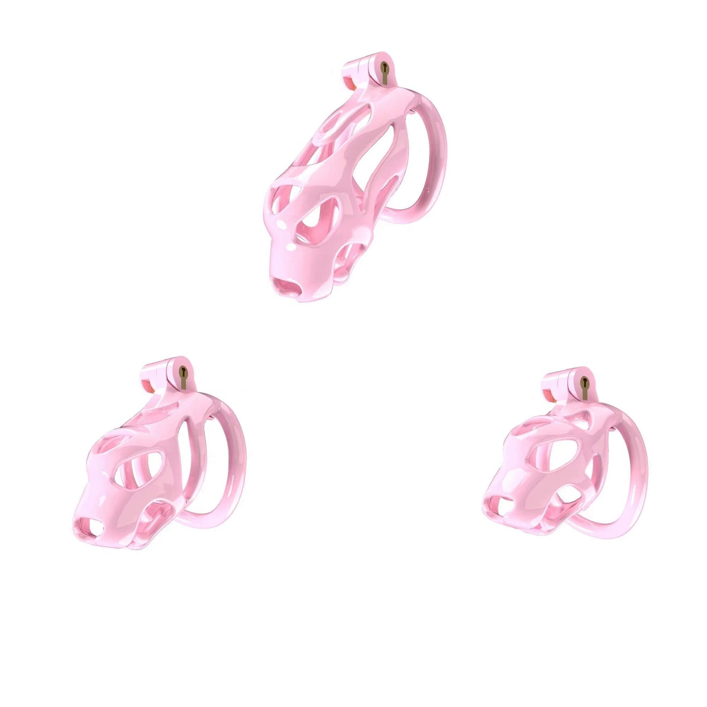 Cobra Dog Head Chastity Device With 4 Rings chastity-devices