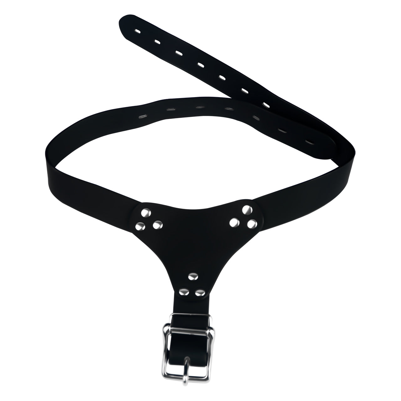 Leather Chastity Auxiliary Strap Chastitycage.cc