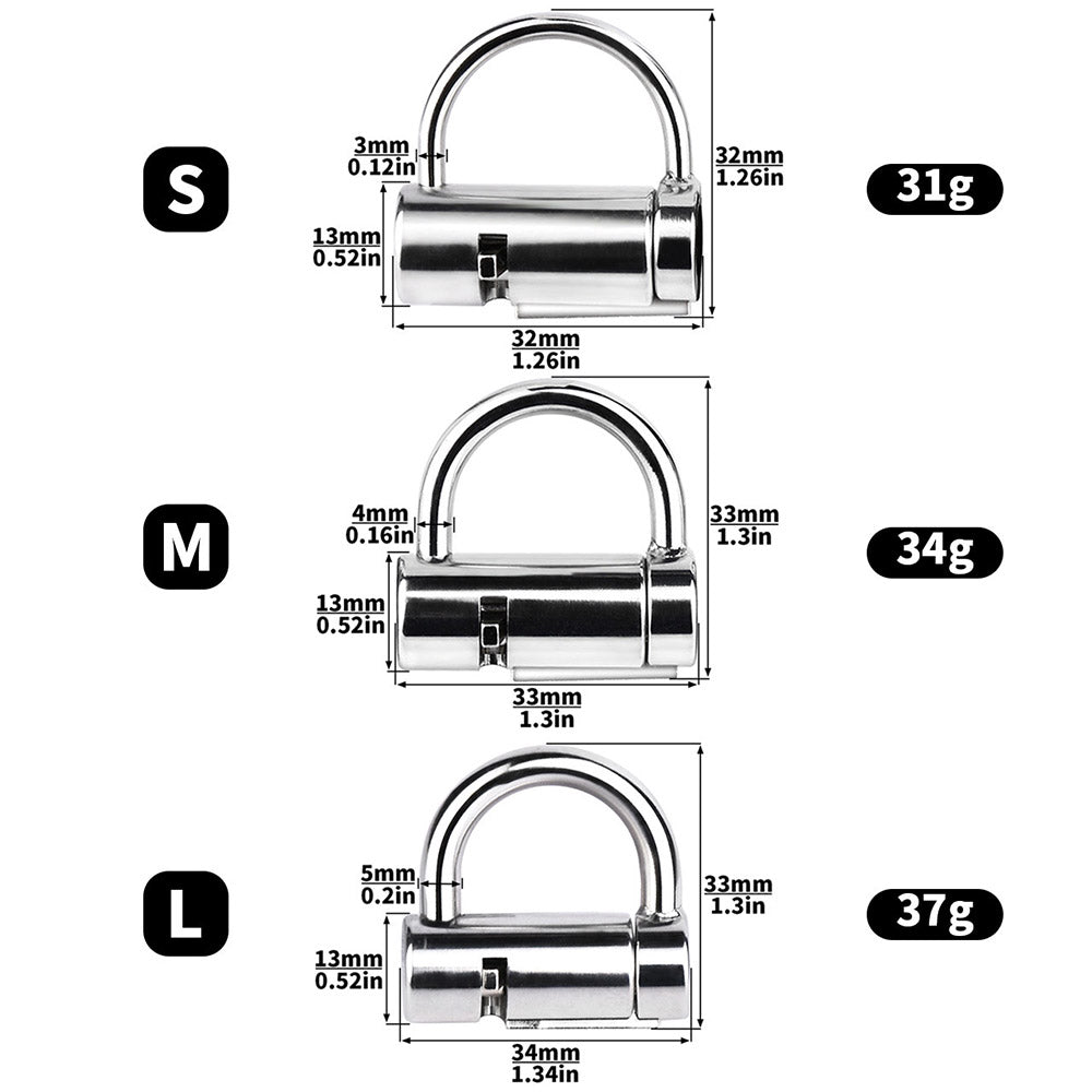 Metal Pa Lock Chastitycage.cc