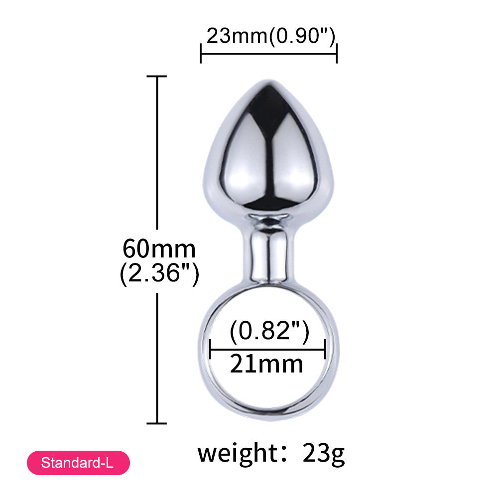 Steel Mini Butt Plug Chastitycage.cc