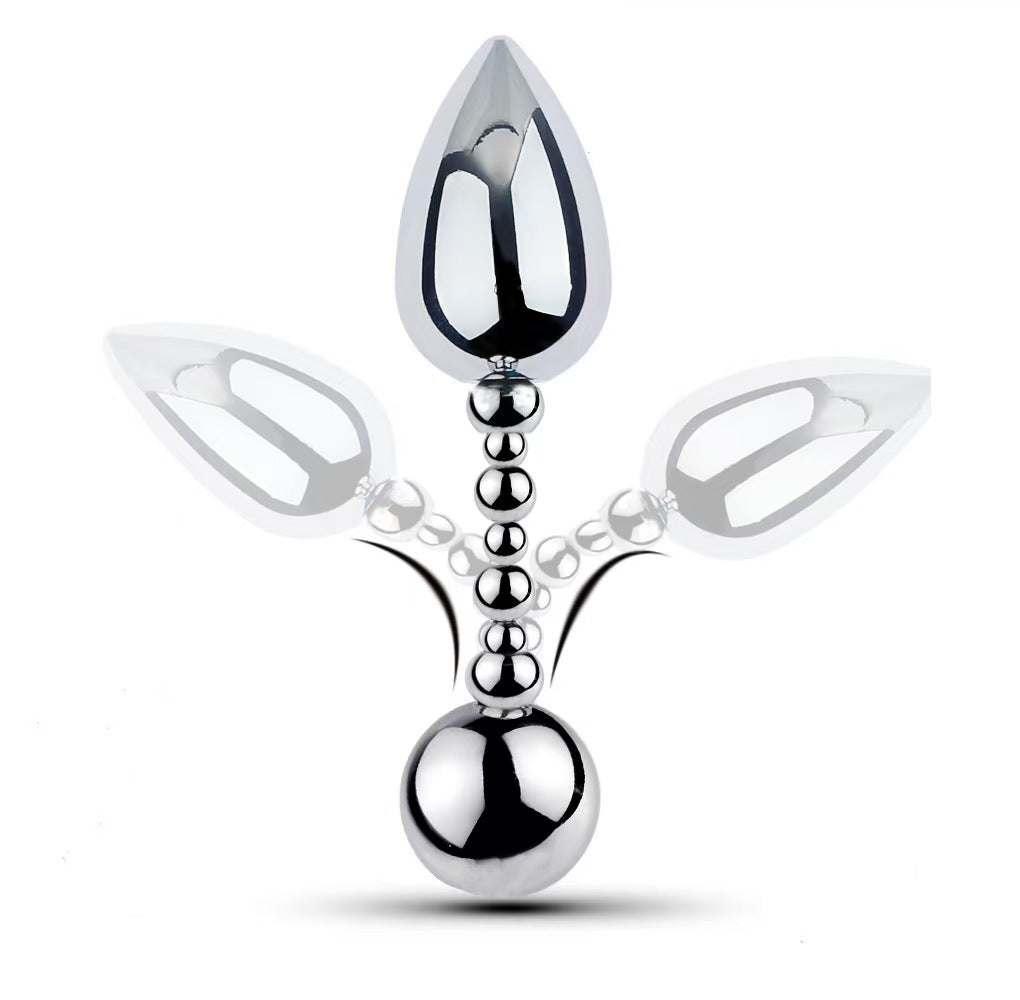 Random Double Headed Metal Anal Plug Chastitycage.cc