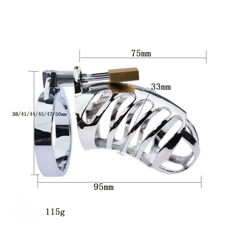 BDSM Metal Chastity Cage 05 ChastityCageInt