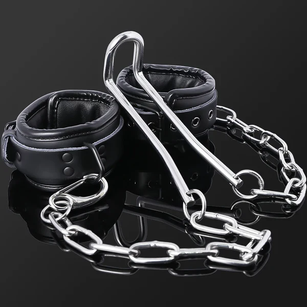 Stainless Steels Humbler with Detachable Ankle Cuffs Chastitycage.cc