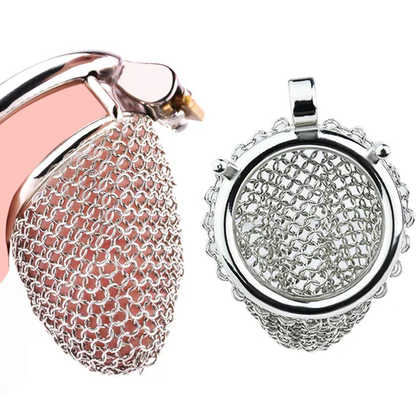 1.96" Stainless Steel Mesh Chastity Cage Chastitycage.cc