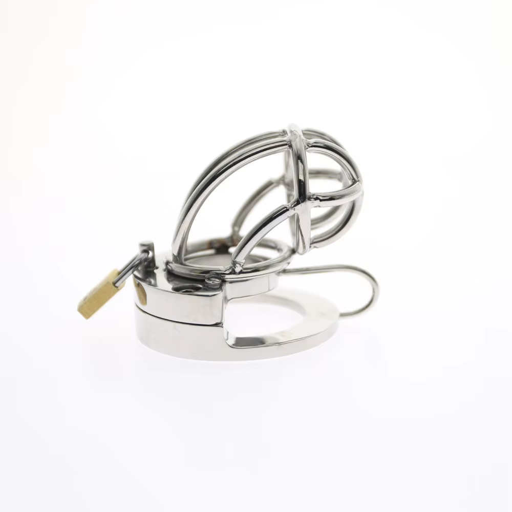 2-in-1 Ball Stretcher Cock Cage Chastitycage.cc