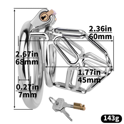 304 Stainless Steel Cock Cage Chastitycage.cc