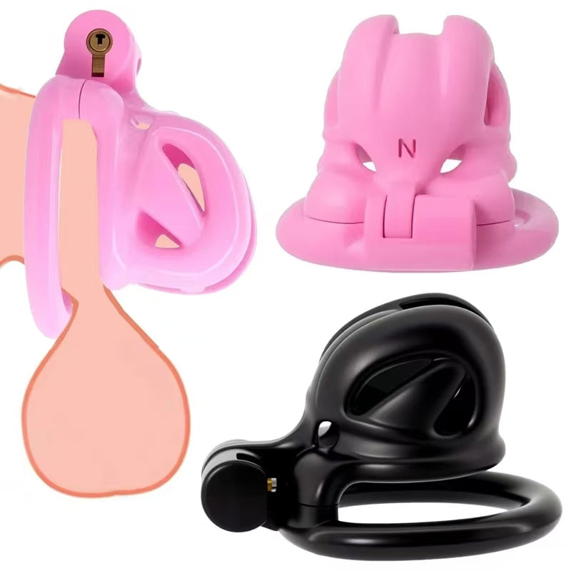 3D Mini Viper Chastity Cage With 4 Rings Chastitycage.cc