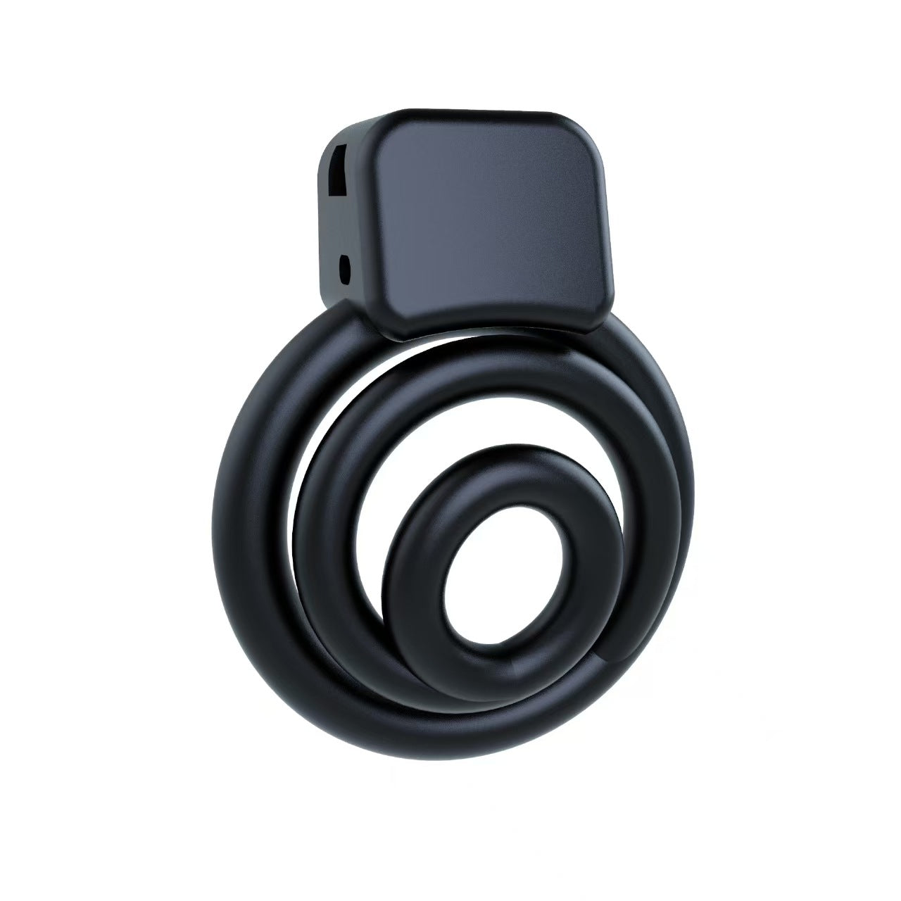3D Black Whirlwind Chastity Device Chastitycage.cc