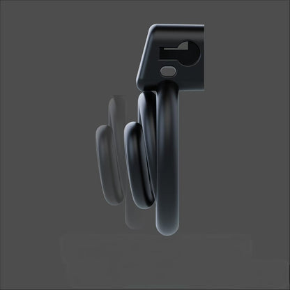 3D Black Whirlwind Chastity Device Chastitycage.cc