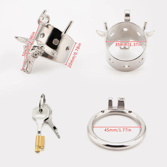 Bull Head Skeleton Chastity Cage Chastitycage.cc
