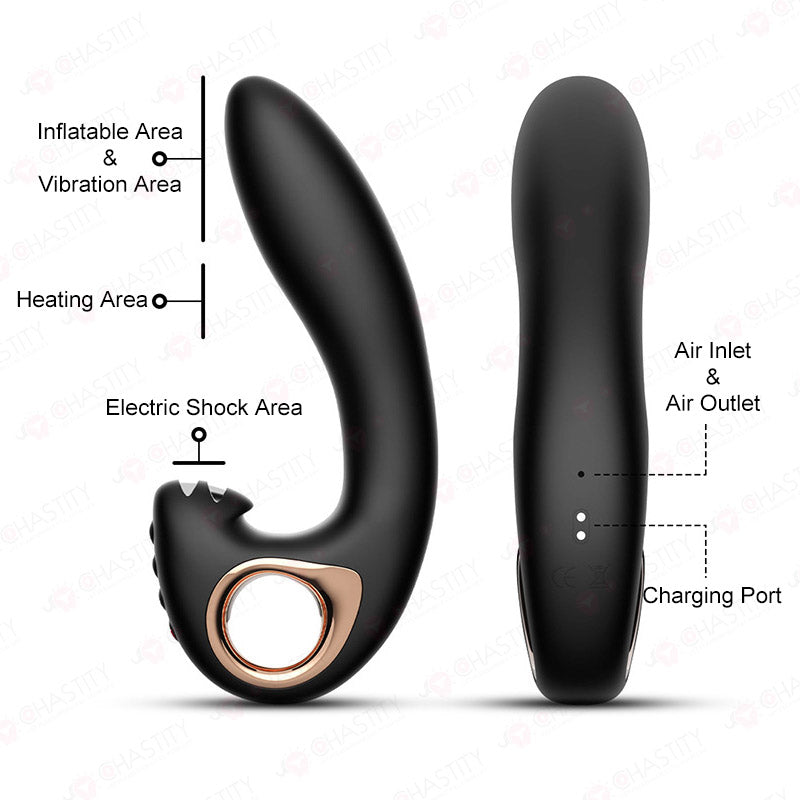 JEUSN Prostate Orgasm Vibrator Inflatable Chastitycage.cc