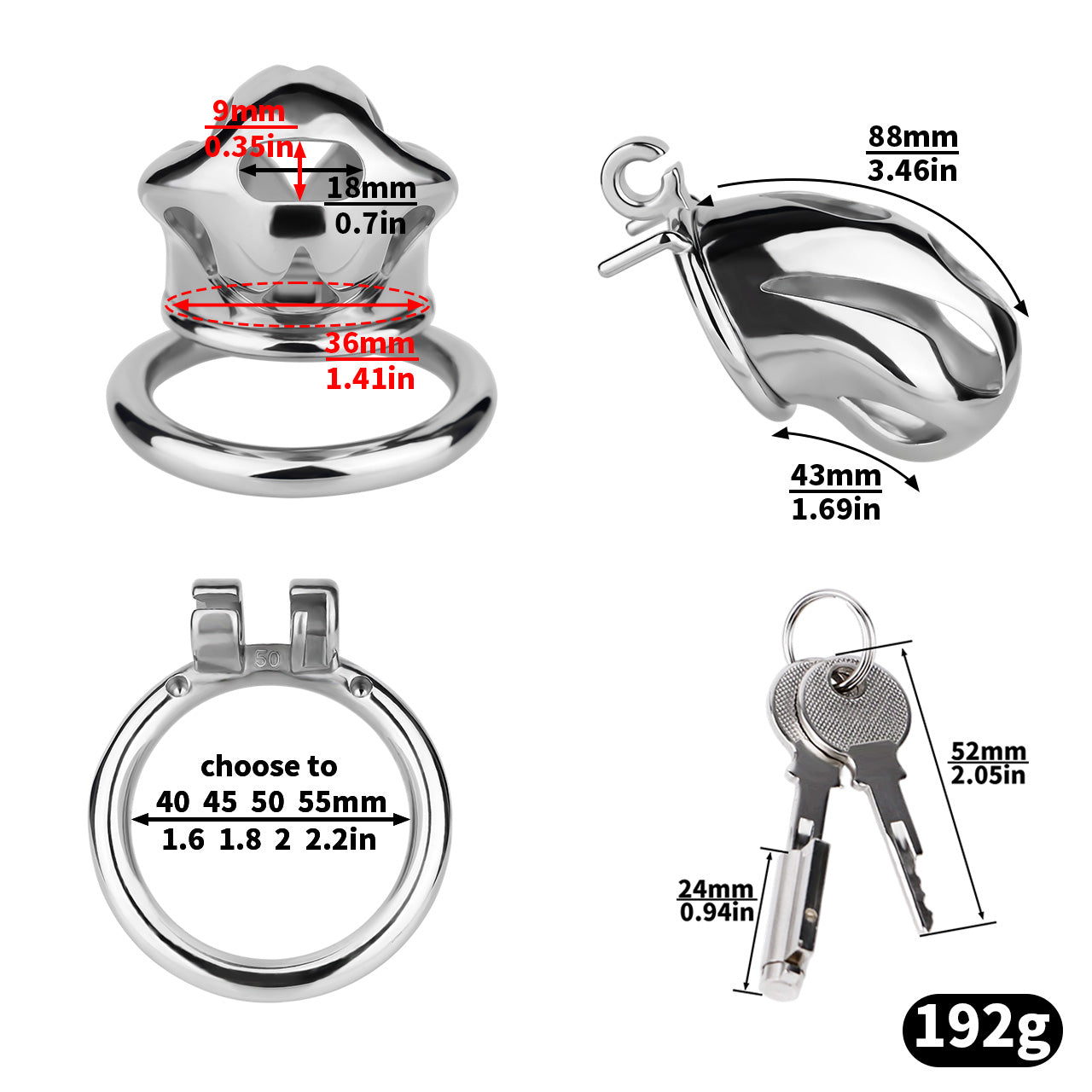 New Cobra Cage Series Chastitycage.cc