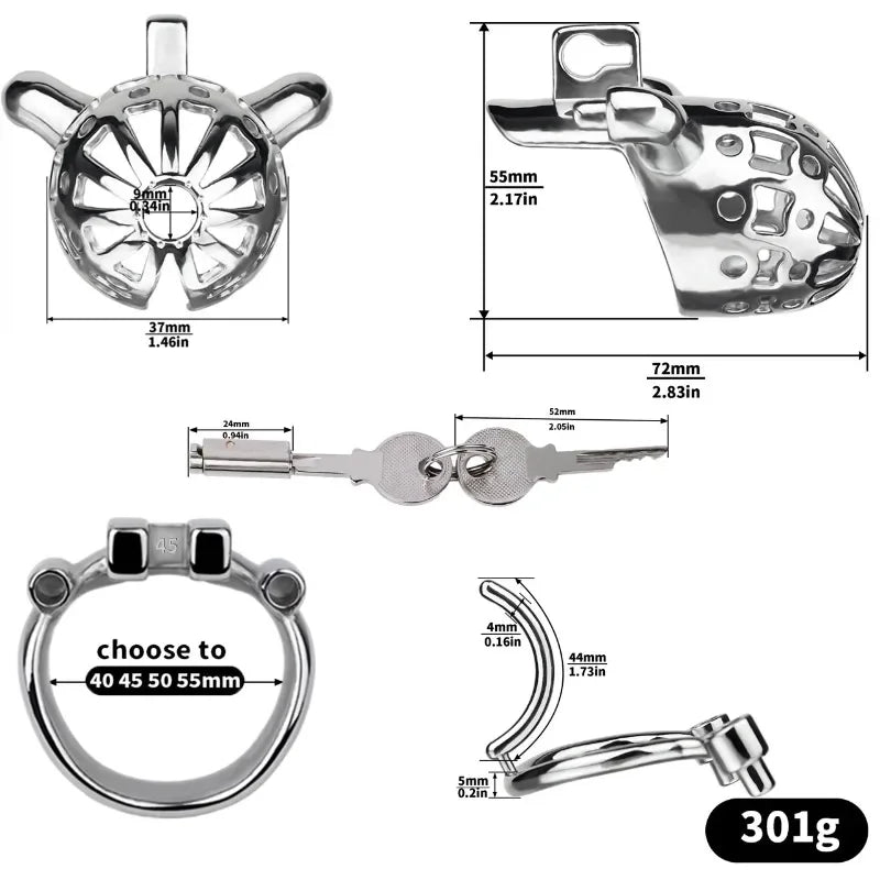 Removable PA Chastity Cage Chastitycage.cc