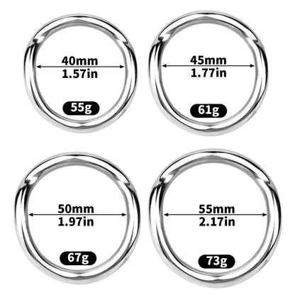 Stainless Steel Testicle Ring Stretcher Chastitycage.cc