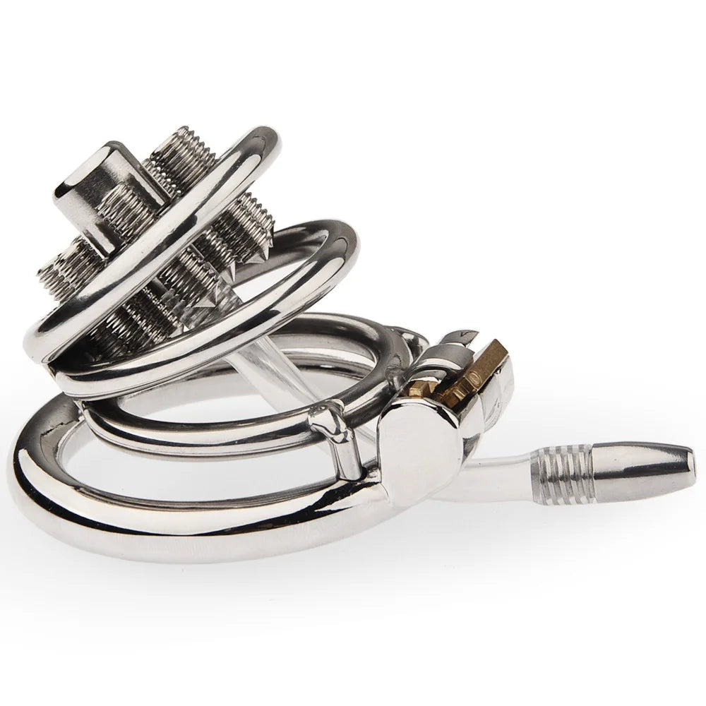 Stainless Steel Spike Penis Cage Chastitycage.cc