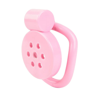 Male Pink Flat Chastity Cage Chastitycage.cc