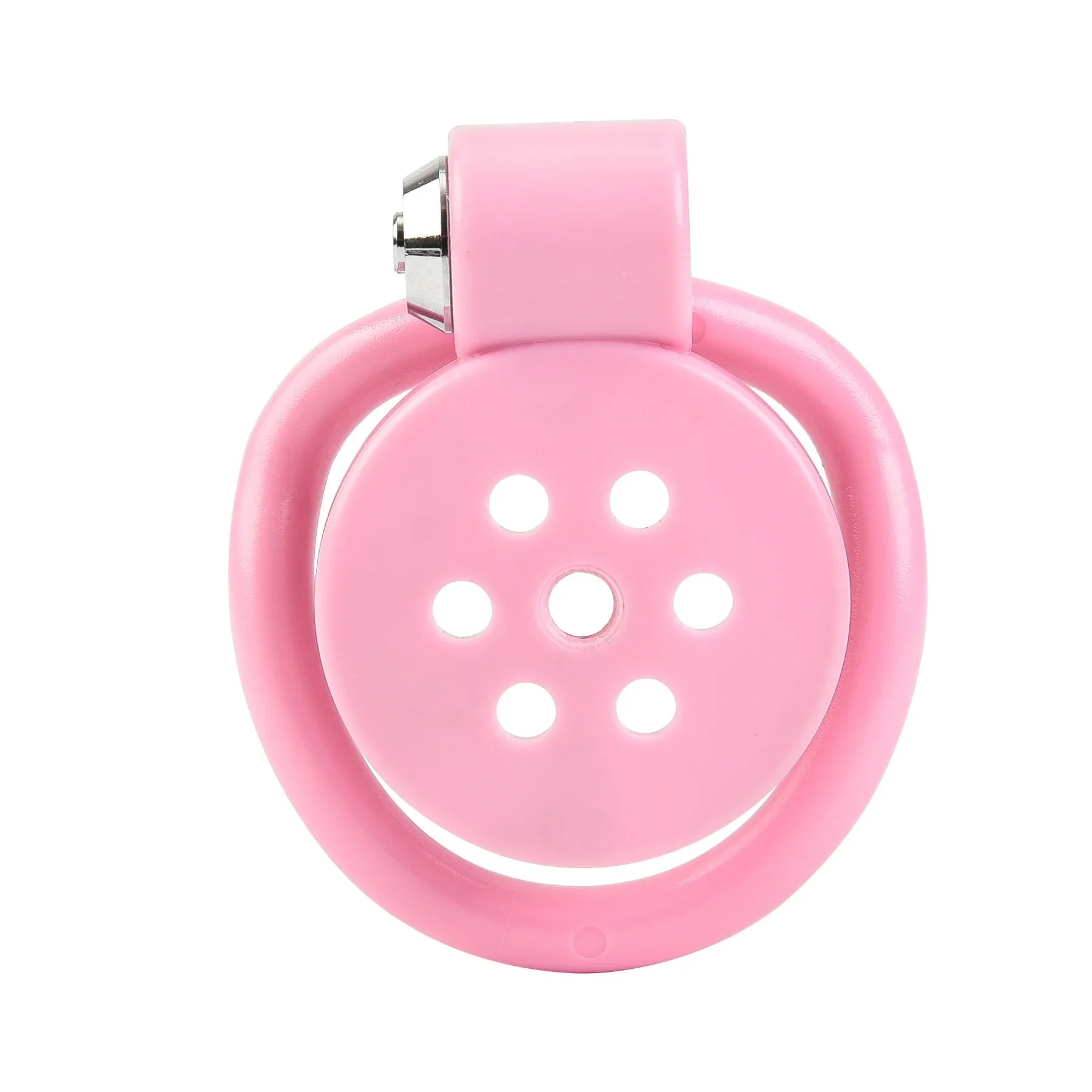 Male Pink Flat Chastity Cage Chastitycage.cc