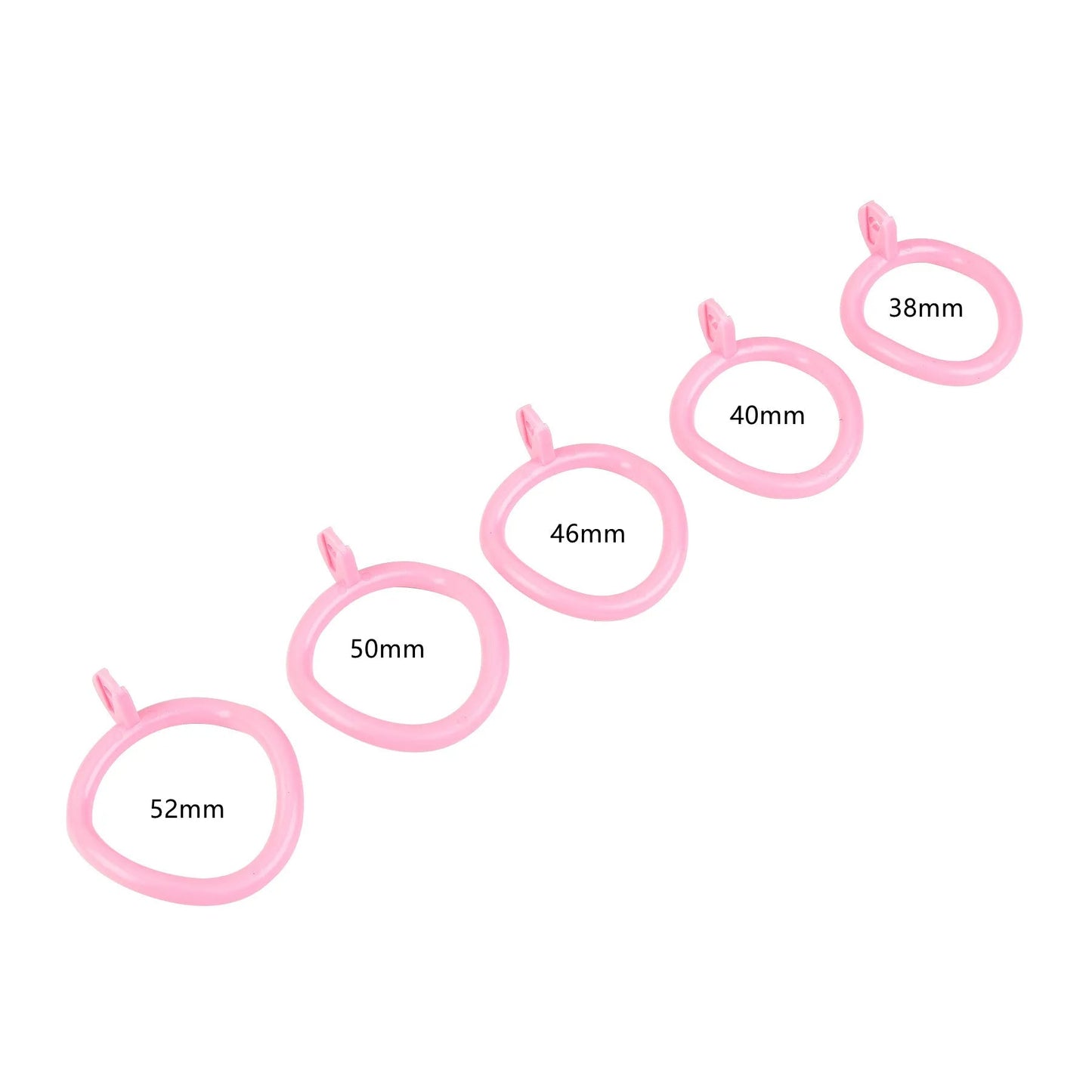 Male Pink Flat Chastity Cage Chastitycage.cc