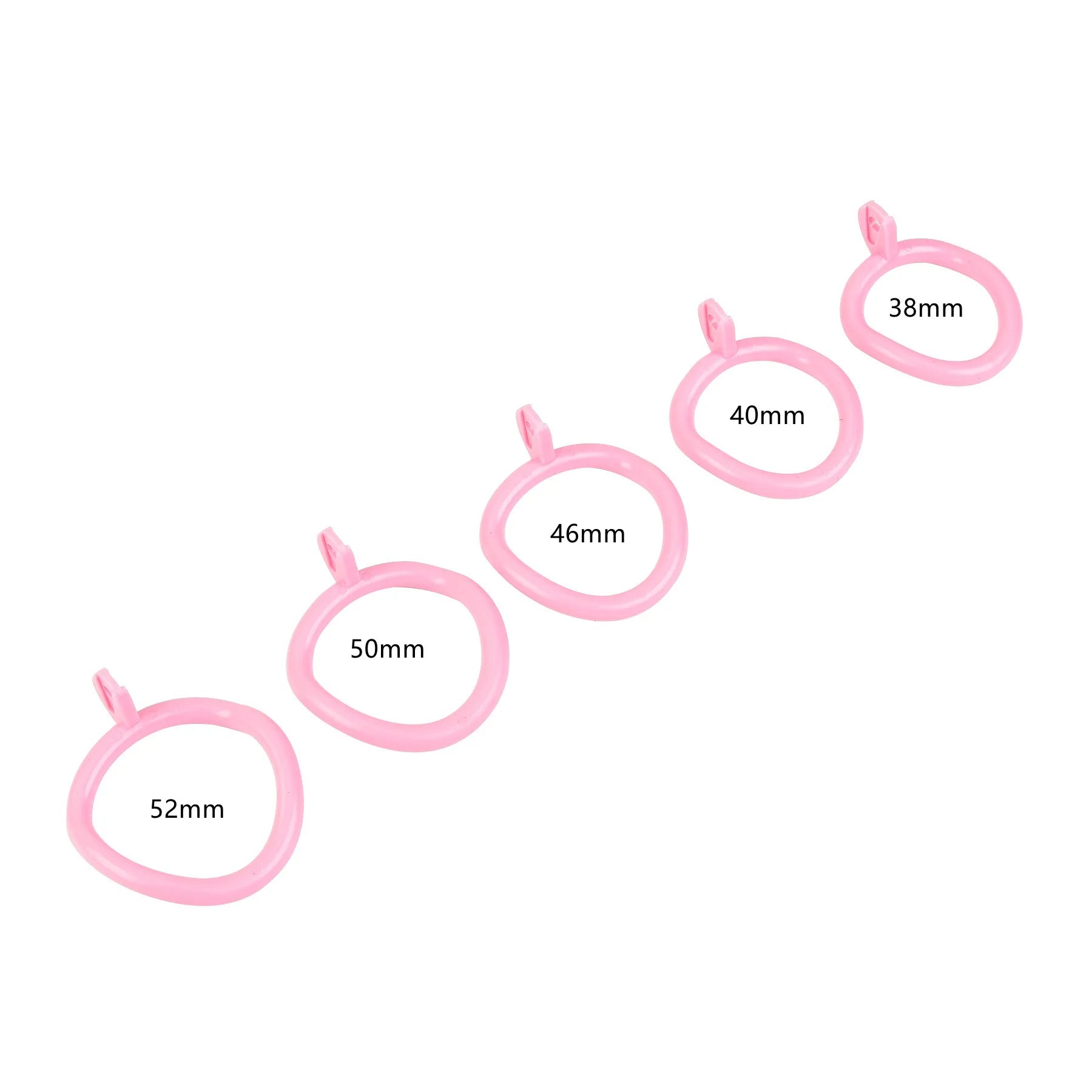Male Pink Flat Chastity Cage Chastitycage.cc