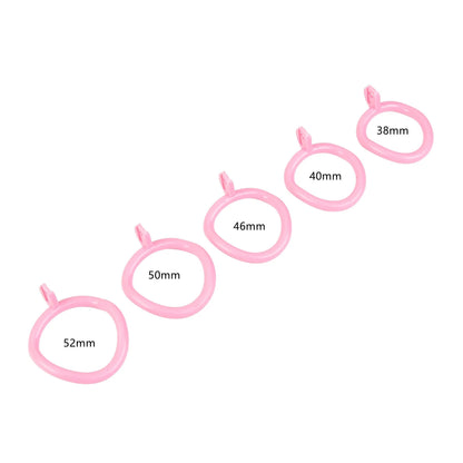 Male Pink Flat Chastity Cage Chastitycage.cc