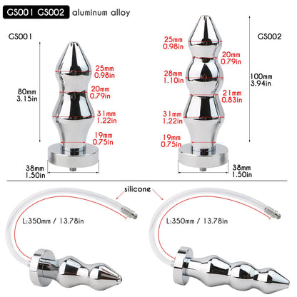Spiked Male Chastity Cage with Anal Plug Chastitycage.cc