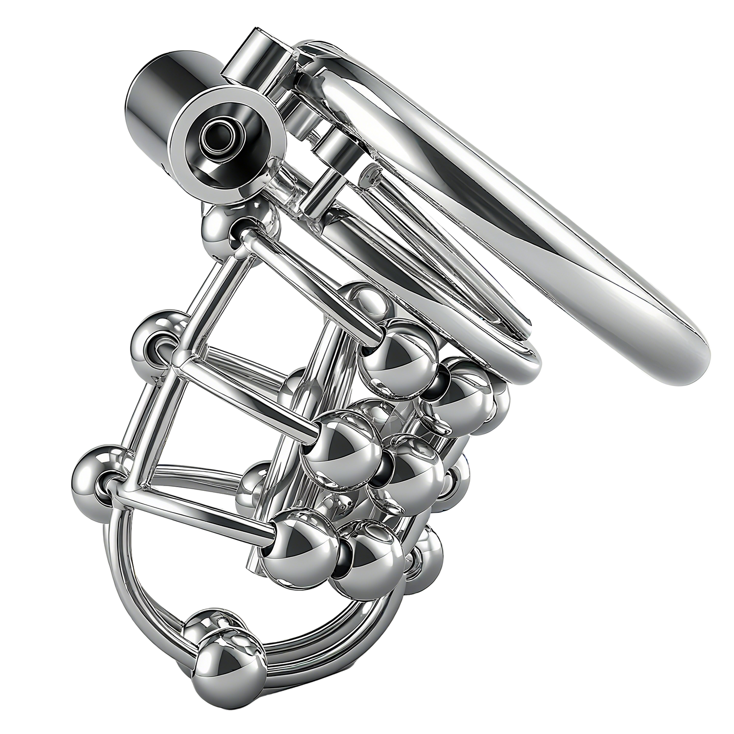 Stainless Steel Bead PA Chastity Cage Chastitycage.cc