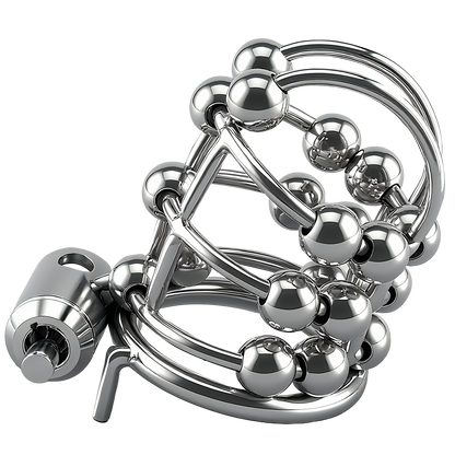 Stainless Steel Bead PA Chastity Cage Chastitycage.cc