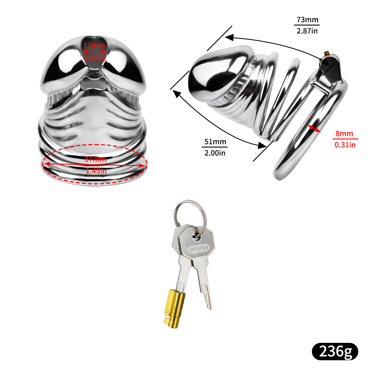 Steel Chastity Cage Chastitycage.cc
