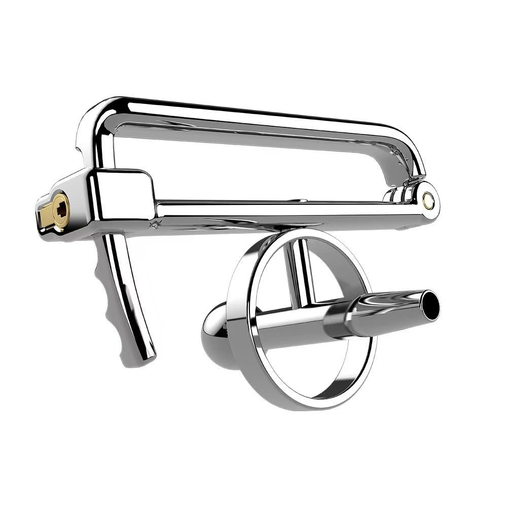 Adjustable Cock Cage With Horse-eye Bars Chastitycage.cc