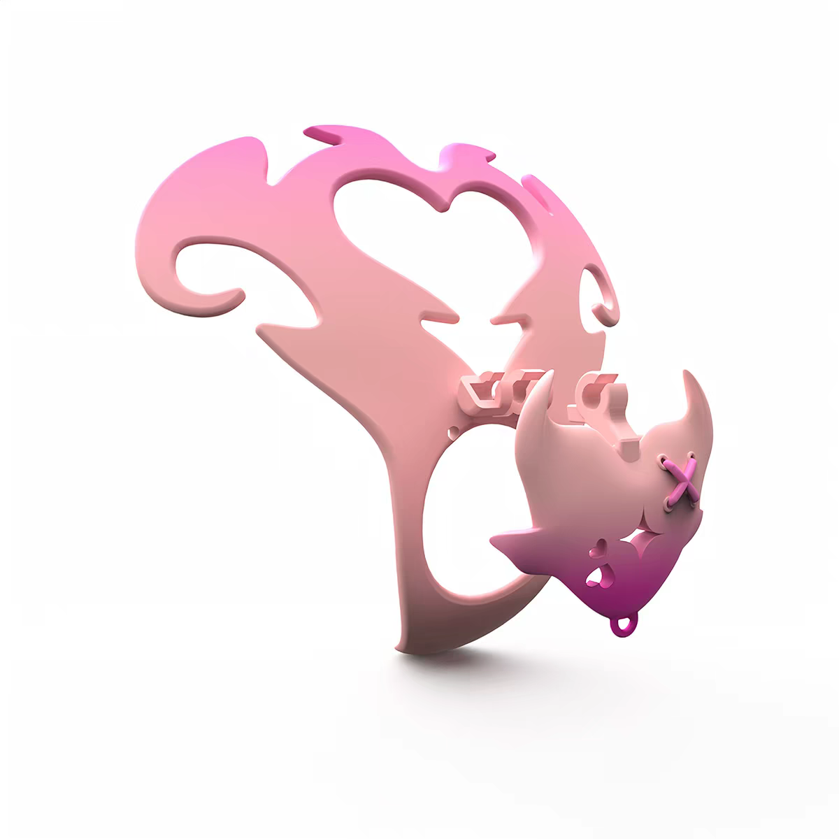 Angel's Heart Chastity Belt Adjustable Chastitycage.cc