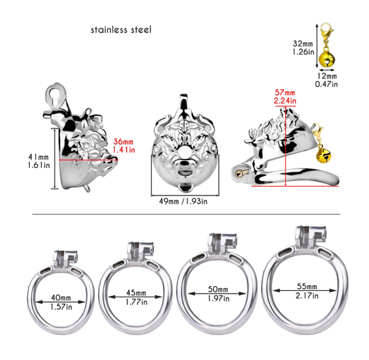 Beast Penis Locker With Bell Chastitycage.cc