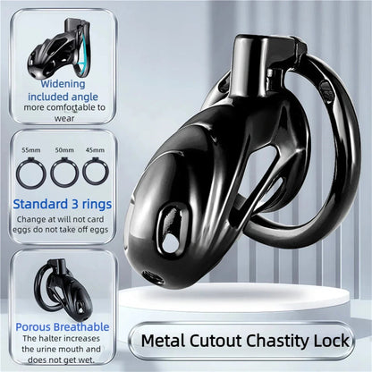 Black Metal Chastity Lock Chastitycage.cc