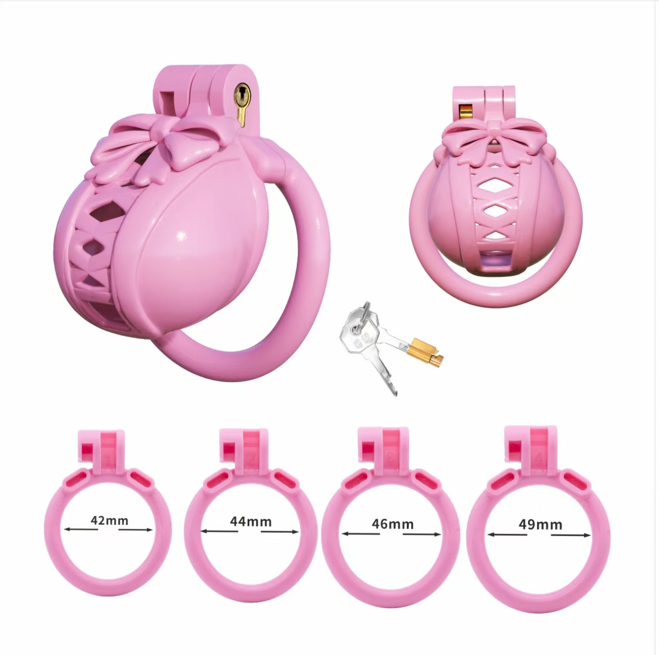 Bow Pot Lid Chastity Cage Chastitycage.cc