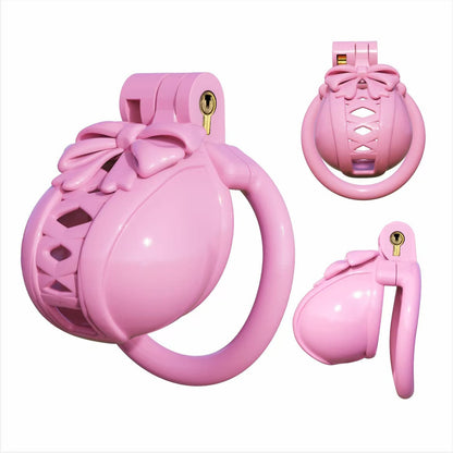 Bow Pot Lid Chastity Cage Chastitycage.cc