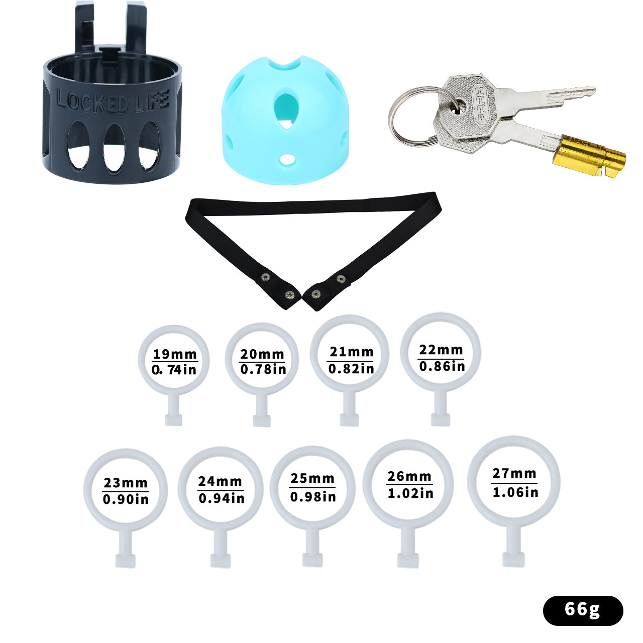 Bullet-shaped Ringless Chastity Cage Chastitycage.cc