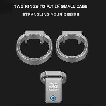 The Lastest Cagink Metal Chastity Cage Micro Version Chastitycage.cc