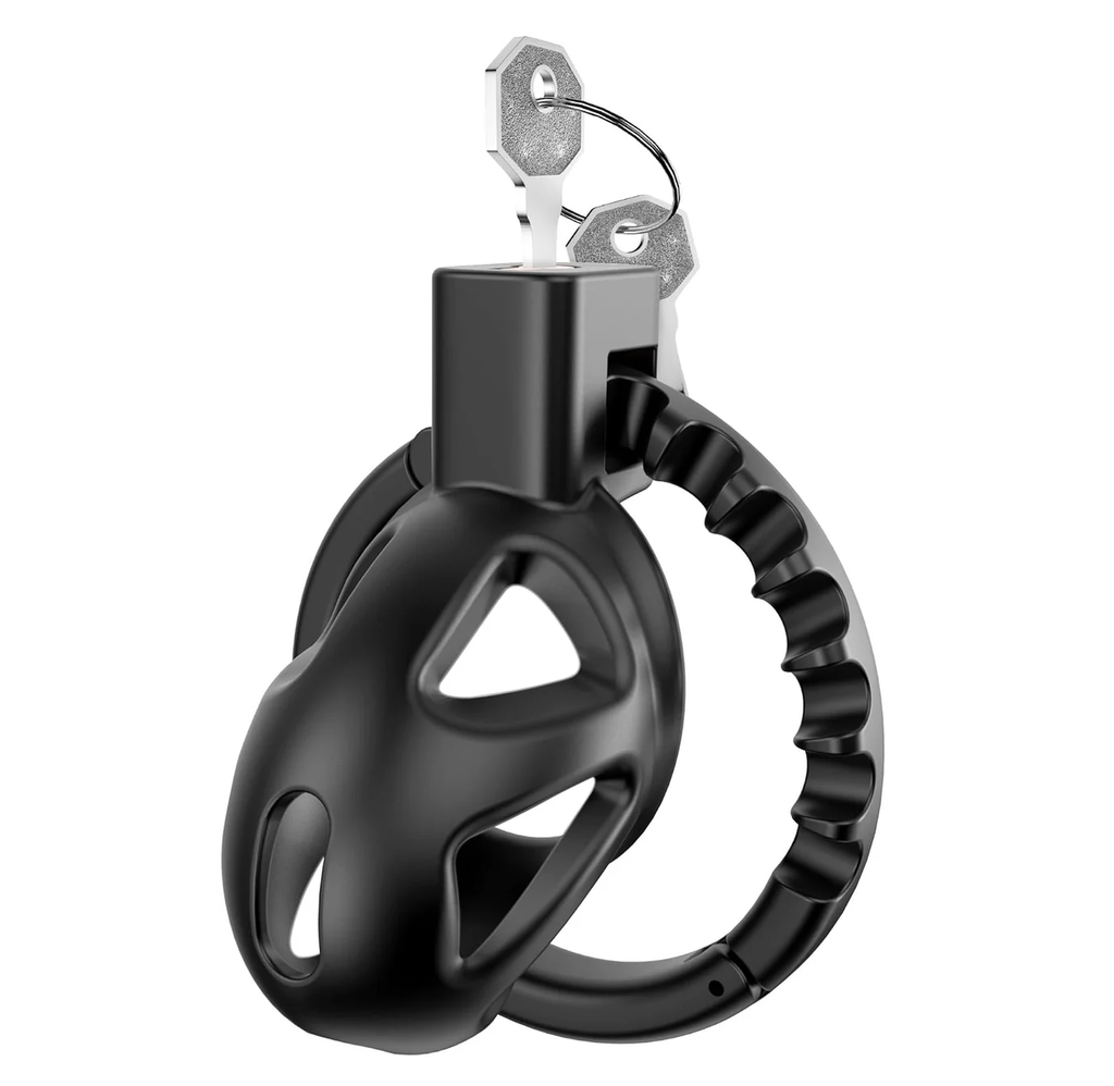 Chastity Cage with 8 Adjustable Cock Ring