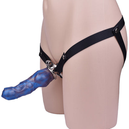 Inverted Chastity Cage - Cock Block Device With Monster Dildo Chastitycage.cc