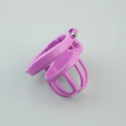 Custom Pink Steel Cock Cage Chastitycage.cc