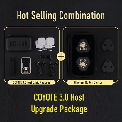DG-LAB COYOTE 3.0 E-STIM Stimulator Electric Shock Power Box Chastitycage.cc