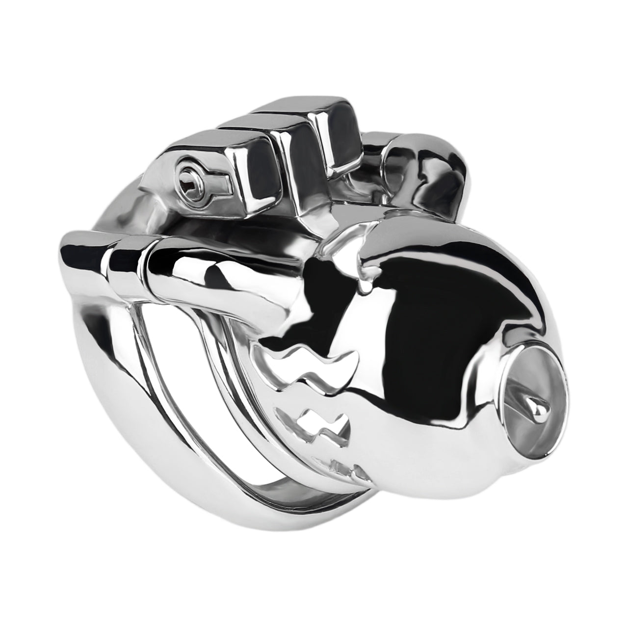 Dolphin Chastity Cage With PA Piercing Chastitycage.cc
