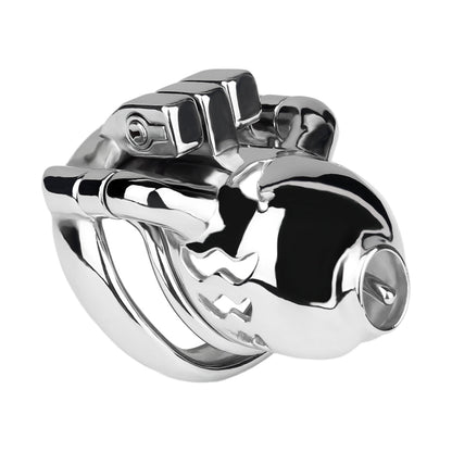 Dolphin Chastity Cage With PA Piercing Chastitycage.cc