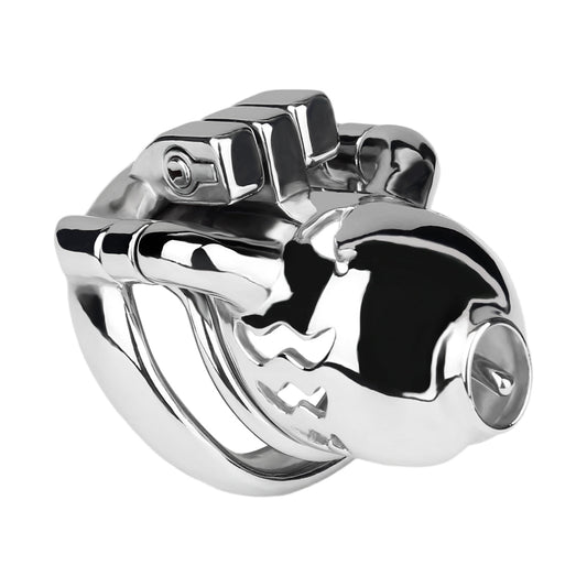 Dolphin Chastity Cage With PA Piercing Chastitycage.cc