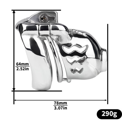 Dolphin Chastity Cage With PA Piercing Chastitycage.cc