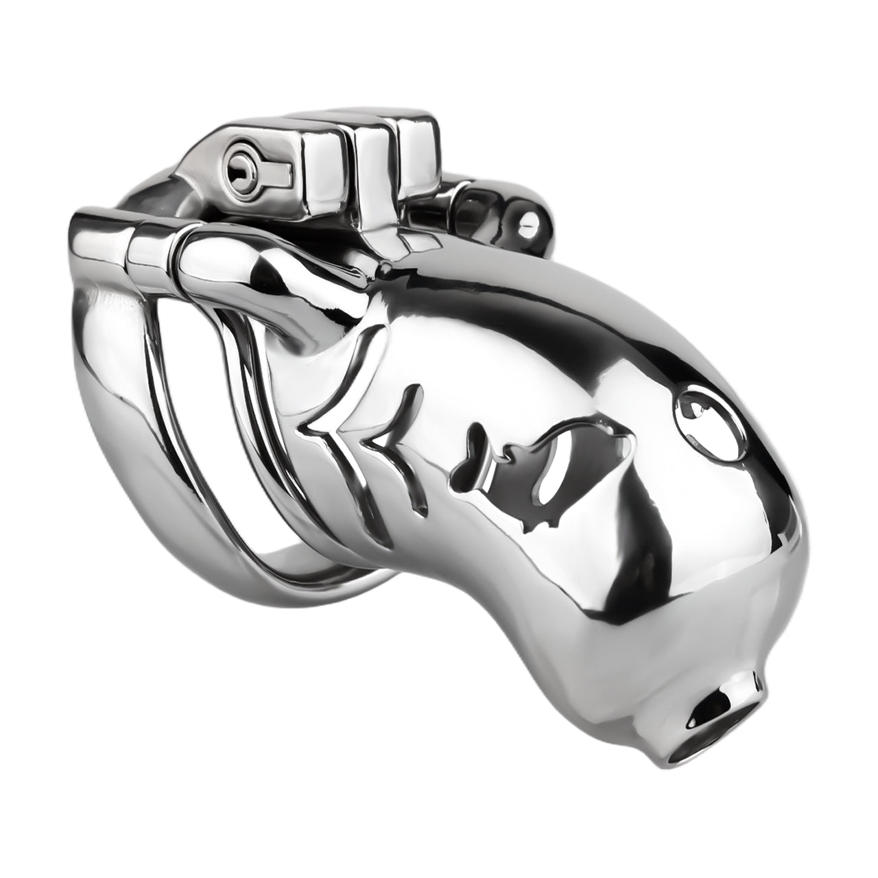 Dolphin Steel Chastity Cage with Anti-ring Removable Chastitycage.cc