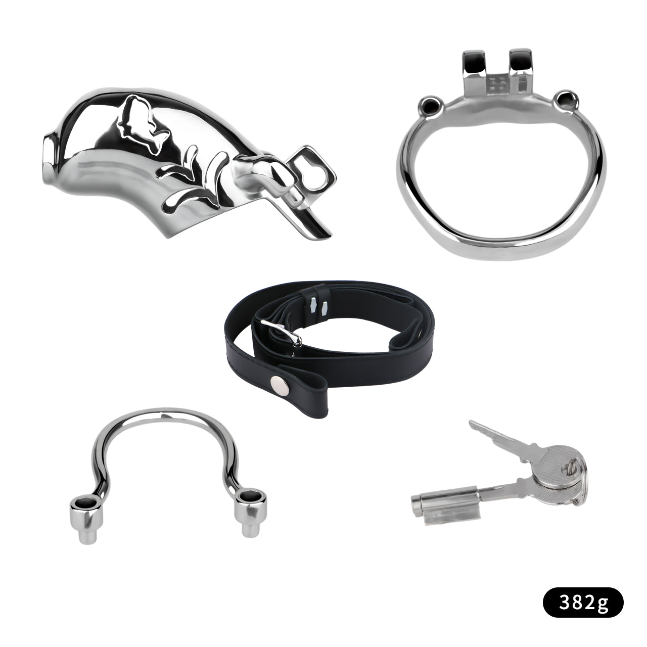 Dolphin Steel Chastity Cage with Anti-ring Removable Chastitycage.cc