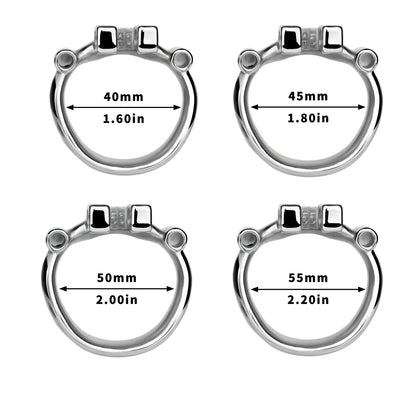 Dolphin Steel Chastity Cage with Anti-ring Removable Chastitycage.cc
