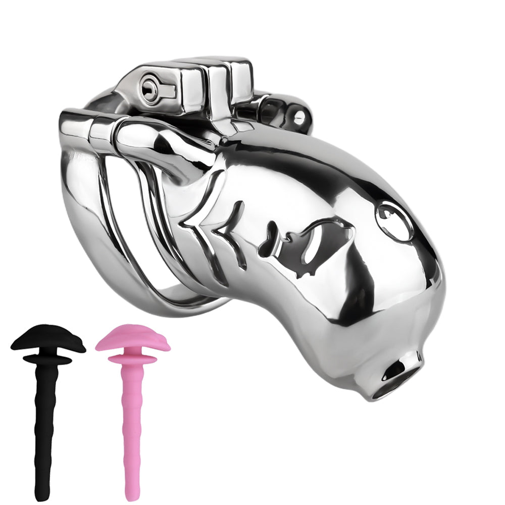 Dolphin Steel Chastity Cage with Anti-ring Removable Chastitycage.cc